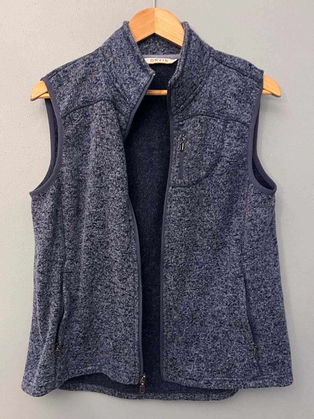 Orvis Sweater Knit Zip-Front Fleece Vest